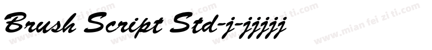 Brush Script Std-中字体转换